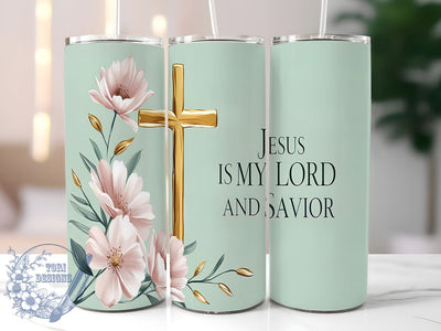 Christian Tumbler, Jesus Mug, Faith-Based Gift, Religious Drinkware, Inspirational Sublimation, Lord and Savior Tumbler, Personalized Christian Gift Sublimation ToriDesigns 