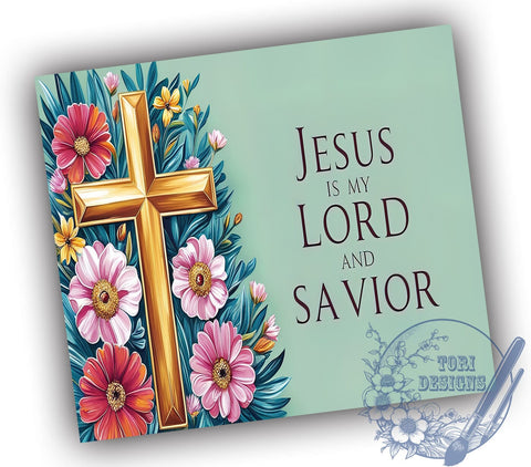 Christian Tumbler, Jesus Mug, Faith-Based Gift, Religious Drinkware, Inspirational Sublimation, Lord and Savior Tumbler, Personalized Christian Gift Sublimation ToriDesigns 