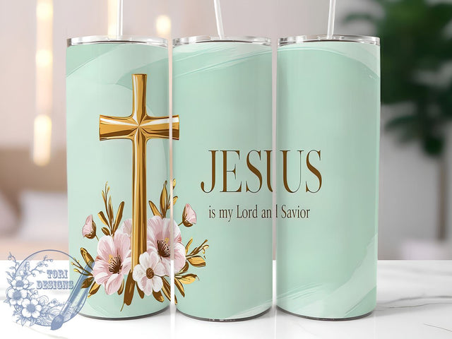 Christian Tumbler, Jesus Mug, Faith-Based Gift, Religious Drinkware, Inspirational Sublimation, Lord and Savior Tumbler, Personalized Christian Gift Sublimation ToriDesigns 