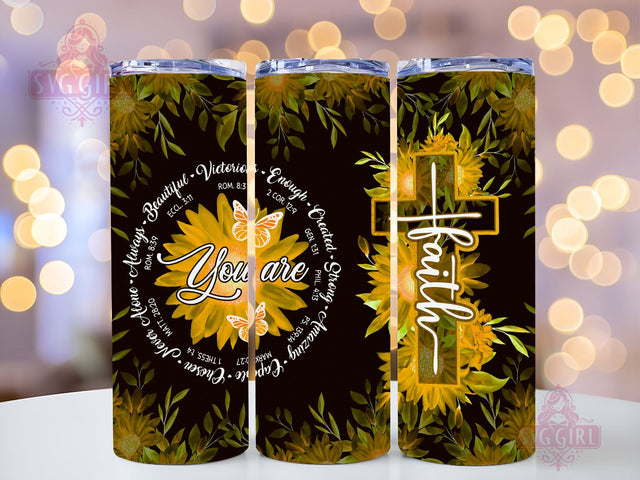 Christian Tumbler Wrap 20 oz, Christian Gift, Bible verse collectibles Tumbler Png, Beautiful accessories, Straight Tapered Tumbler Wrap, Instant Digital Download Sublimation SvggirlplusArt 