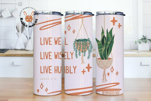 Christian Tumbler Wrap, Boho Tumbler PNG, James 3 Bible Verse Sublimation Tumbler Design, Faith Tumbler Design Sublimation Rabbitmakies 