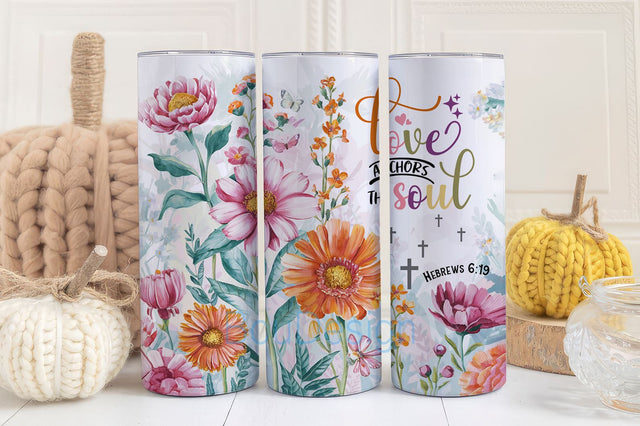 Christian Tumbler Wrap, Christian tumbler .png wrap, wildflower tumbler wrap, Christian Sublimation tumbler, wildflower faith tumbler Sublimation BouDesign 