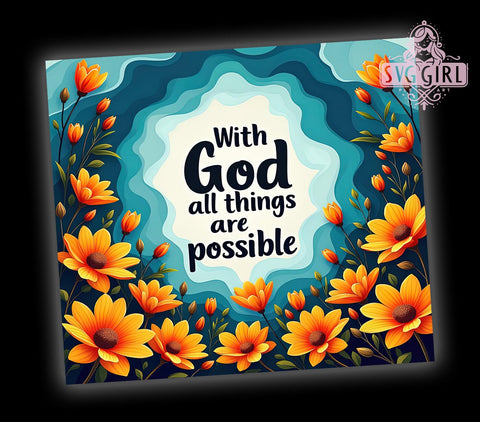 Christian Tumbler Wrap, Inspirational Quote Tumbler, 20oz Sublimation, Faith-Based Drinkware, Religious Tumbler Design, Bible Verse Tumbler, Motivational Tumbler Wrap Sublimation SvggirlplusArt 