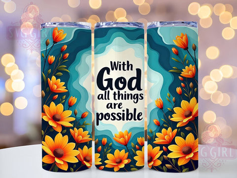 Christian Tumbler Wrap, Inspirational Quote Tumbler, 20oz Sublimation, Faith-Based Drinkware, Religious Tumbler Design, Bible Verse Tumbler, Motivational Tumbler Wrap Sublimation SvggirlplusArt 
