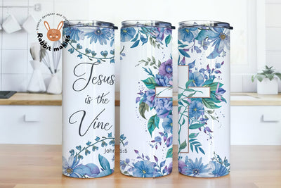 Christian Tumbler Wrap, Jesus God 20 Oz Sublimation Tumbler PNG Design, Inspirational Bible Verse Tumbler Design Digital File Download Sublimation Rabbitmakies 