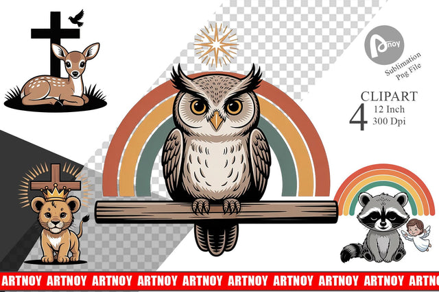 Christian Vintage Clipart Sublimation artnoy 
