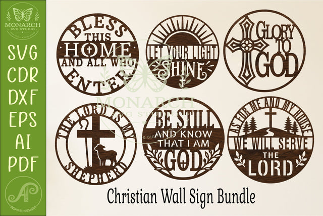 Christian Wall Sign SVG Bundle set 2 SVG APInspireddesigns 