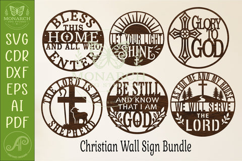 Christian Wall Sign SVG Bundle set 2 SVG APInspireddesigns 