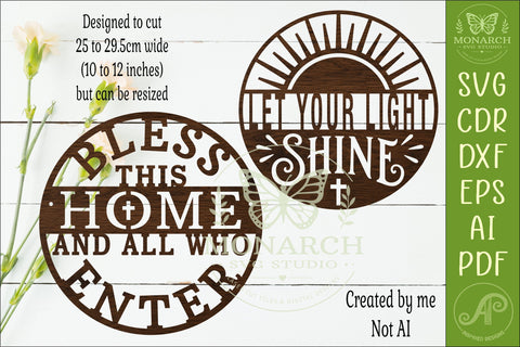 Christian Wall Sign SVG Bundle set 2 SVG APInspireddesigns 