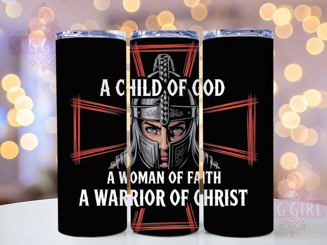 Christian Woman Faith Inspiration Tumbler, Faith Based Cup, Religious Inspiration Wrap, 20Oz Sublimation Tumbler, Spiritual Prayer Design, Woman Of Faith Gift, Inspirational Christian Mug Sublimation SvggirlplusArt 