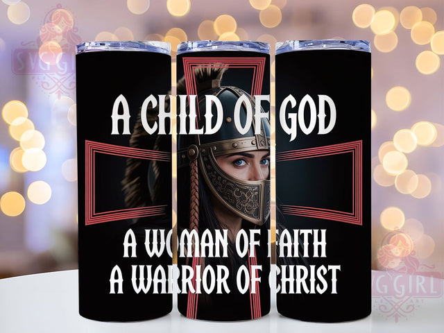 Christian Woman Faith Inspiration Tumbler, Faith Based Cup, Religious Inspiration Wrap, 20Oz Sublimation Tumbler, Spiritual Prayer Design, Woman Of Faith Gift, Inspirational Christian Mug Sublimation SvggirlplusArt 