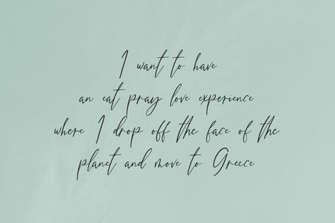 Christiana Script Font Beck McCormick 