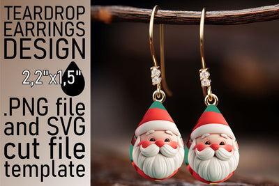 Christmas 3D Santa Wrap | 20oz Holiday Tumbler Design Sublimation afrosvg 