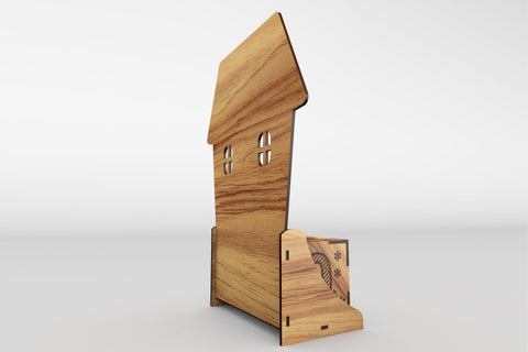 Christmas Advent Calendar Cut File, Laser Cut Template SVG LaserCutano 