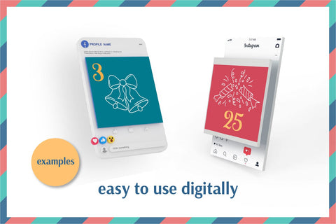 Christmas Advent Calendar Printable Xmas Cards | Cute December 25 Countdown Calendar for Kids | Digital Download PDF, JPG and vector EPS Sublimation AnnaViolet_store 