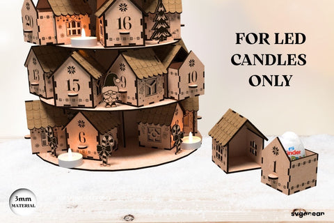 Christmas Advent Calendar Village SVG SVG SvgOcean 