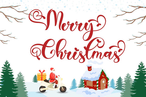 Christmas Aesthetic Font Prasetya Letter 
