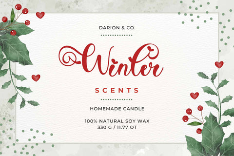 Christmas Aesthetic Font Prasetya Letter 