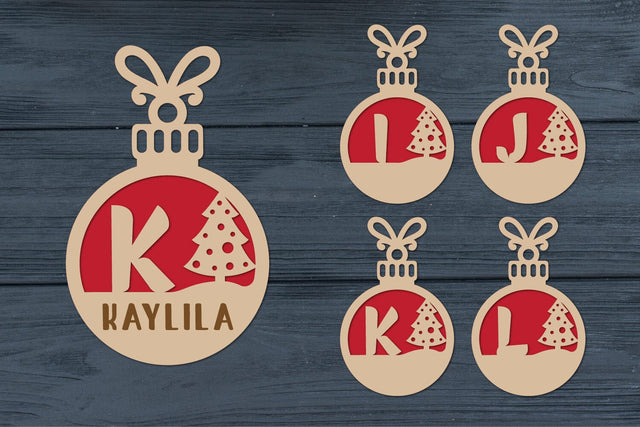 Christmas Alphabet, Christmas Letters, Christmas Monogram, Christmas Balls SVG zafrans studio 