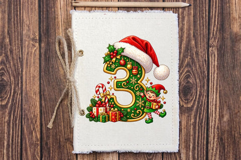Christmas Alphabet Gold Letters PNG Bundle SVG DesignDestine 
