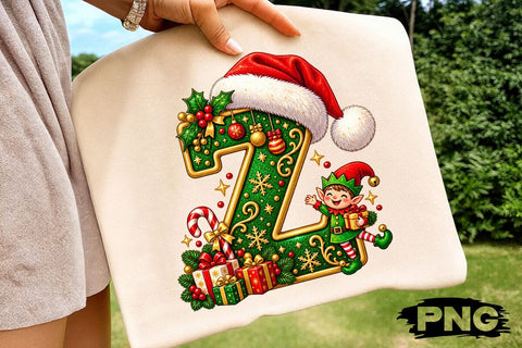 Christmas Alphabet Gold Letters PNG Bundle SVG DesignDestine 