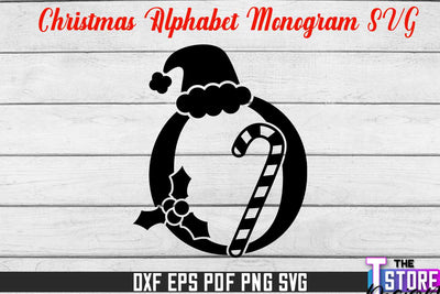 Christmas Alphabet Monogram | Alphabet SVG | Christmas Design | SVG File SVG The T Store Design 