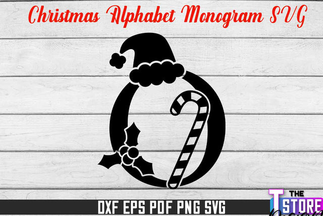 Christmas Alphabet Monogram | Alphabet SVG | Christmas Design | SVG File SVG The T Store Design 