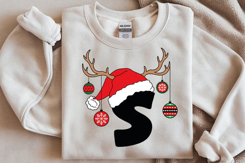 Christmas Alphabet SVG Bundle, Santa Hat Christmas Letters, Christmas Alphabet, Christmas PNG Letters, Santa alphabet, Christmas png SVG DesignDestine 