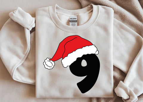 Christmas Alphabet SVG, Santa Hat Letters & Numbers, A-Z Letters svg for Cricut, Silhouette SVG DesignDestine 
