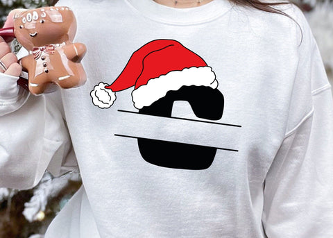 Christmas Alphabet SVG, Santa Hat Letters & Numbers, A-Z Letters svg for Cricut, Silhouette SVG DesignDestine 