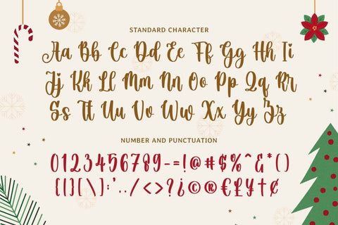 Christmas Ambience Font Mozarella 