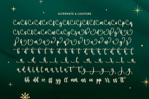 Christmas Ambience Font Mozarella 