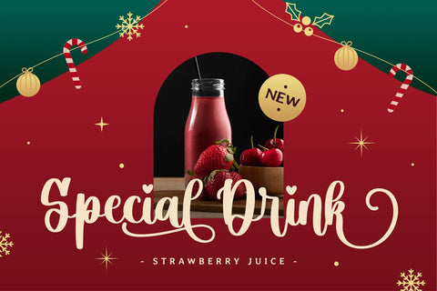 Christmas Ambience Font Mozarella 