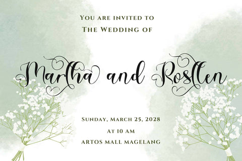 Christmas Amellia Font Prasetya Letter 