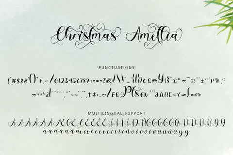 Christmas Amellia Font Prasetya Letter 