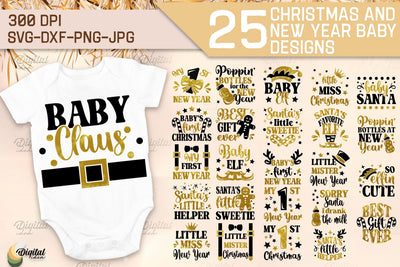 Christmas And New Year Baby Bundle. Design SVG SVG Evgenyia Guschina 