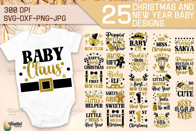 Christmas And New Year Baby Bundle. Design SVG SVG Evgenyia Guschina 