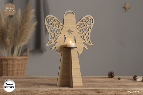 Christmas Angel Candle Stand SVG Bundle SVG SvgOcean 