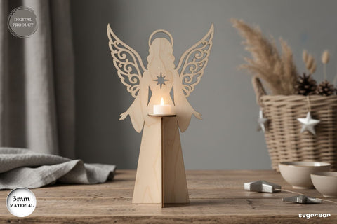 Christmas Angel Candle Stand SVG Bundle SVG SvgOcean 
