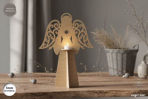 Christmas Angel Candle Stand SVG Bundle SVG SvgOcean 