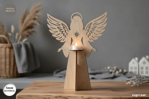 Christmas Angel Candle Stand SVG Bundle SVG SvgOcean 