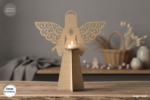 Christmas Angel Candle Stand SVG Bundle SVG SvgOcean 