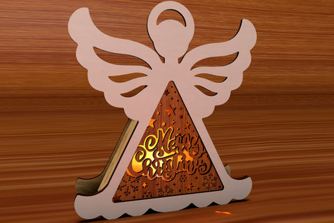 Christmas Angel Decorations Set Laser Cut Templates SVG LaserCutano 