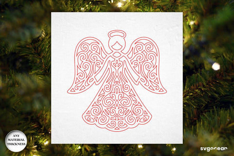 Christmas Angels Ornament Bundle SVG SvgOcean 