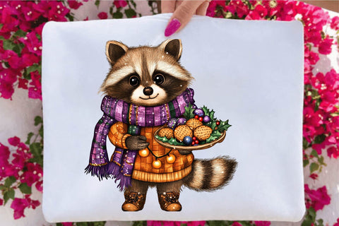 Christmas Animal Clipart Bundle. Sublimation SVGArt 