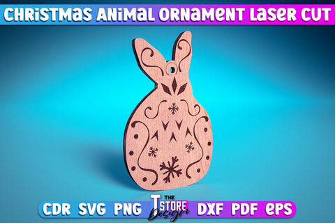 Christmas Animals Laser Cut v.1 | Christmas Tree Toys Design | CNC Files SVG The T Store Design 