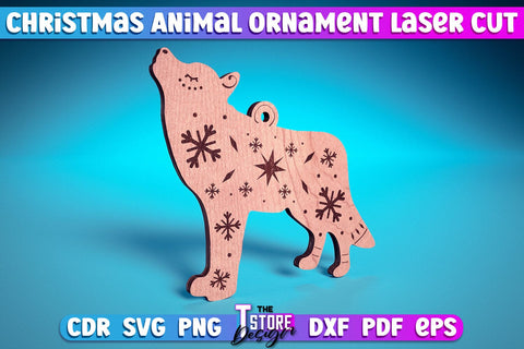 Christmas Animals Laser Cut v.1 | Christmas Tree Toys Design | CNC Files SVG The T Store Design 