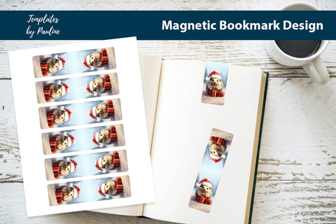 Christmas Animals Magnetic Bookmark Printable Sublimation Templates by Pauline 