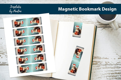 Christmas Animals Magnetic Bookmark Printable Sublimation Templates by Pauline 