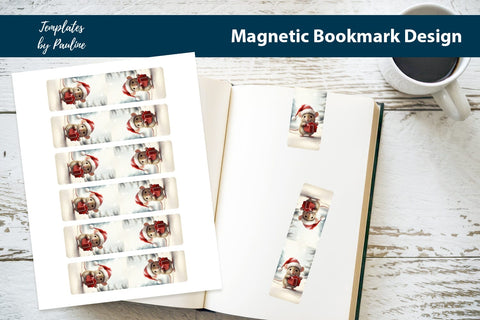 Christmas Animals Magnetic Bookmark Printable Sublimation Templates by Pauline 